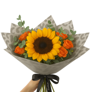 Ramo Mix 5 Girasoles 4 Minirosas