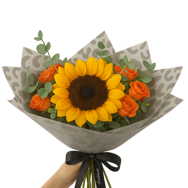 Ramo Mix 5 Girasoles 4 Minirosas